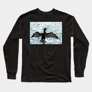 Great black cormorant Long Sleeve T-Shirt